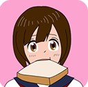 烤面包的女孩