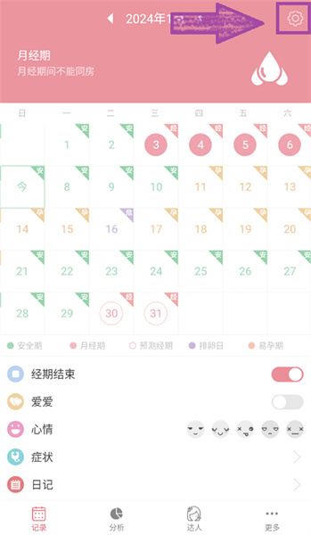 月经期安全期助理app