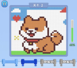 打毛线拼图游戏