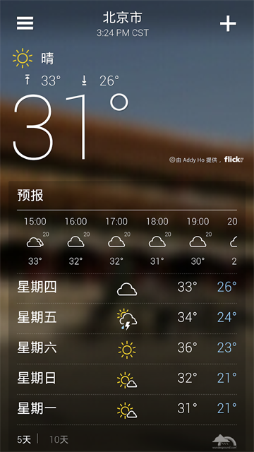 雅虎天气预报软件下载 15