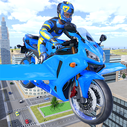 飞行摩托车模拟器手游下载安装-飞行摩托车模拟器(Flying Motorbike Sim)3d最新版下载v1.25安卓版