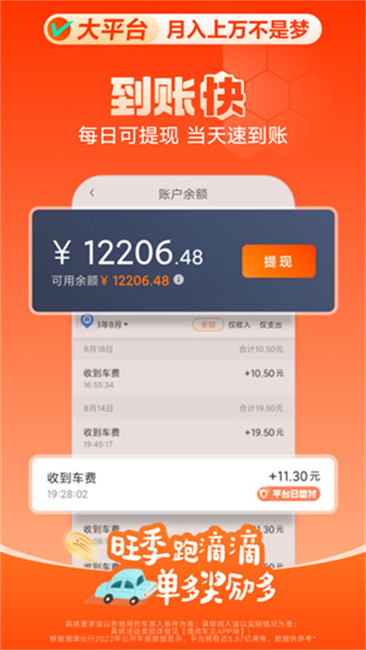 滴滴车主司机端出租车截图3