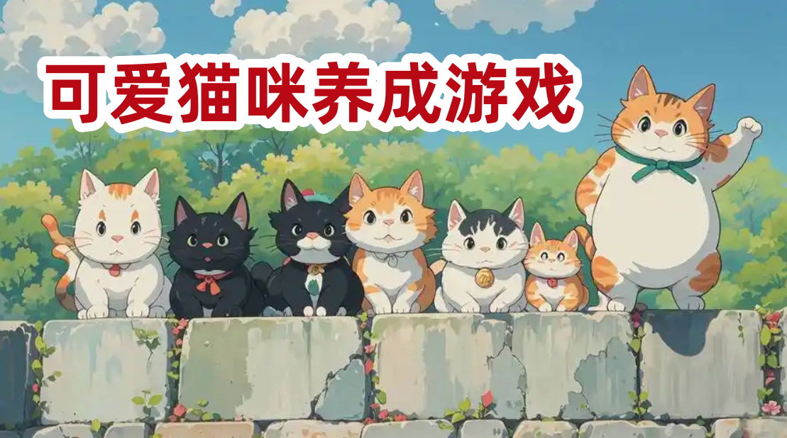 可爱猫咪养成游戏