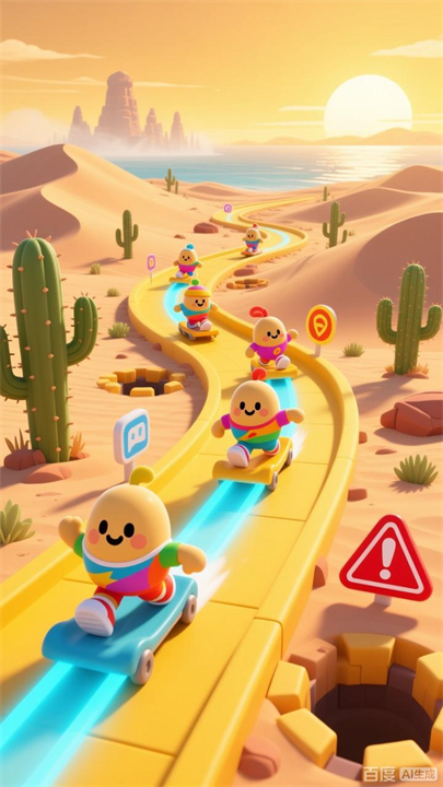 豆豆人赛跑游戏