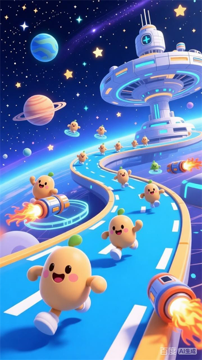 豆豆人赛跑游戏