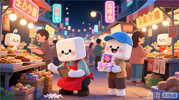 方糖人夜市游戏