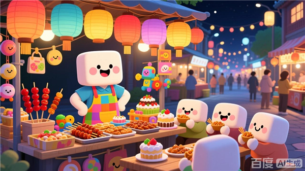 方糖人夜市游戏