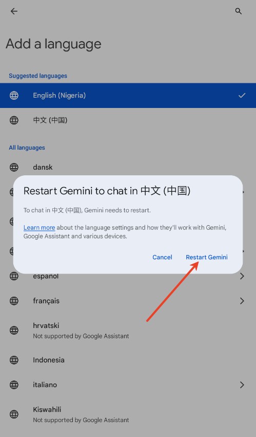 Gemini人工智能中文版